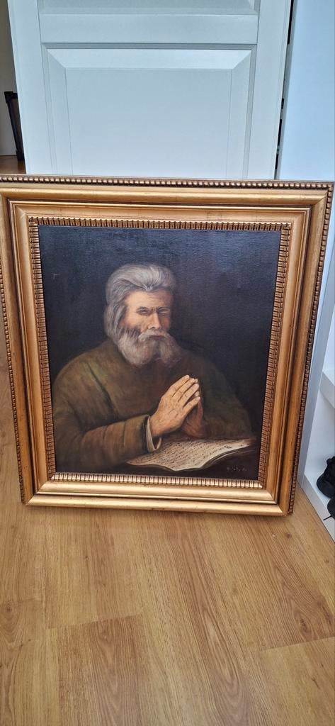 Prachtige oude schilderij met antieke lijst, Ophalen