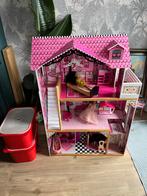 Leuk Barbiehuis met accessoires, Kinderen en Baby's, Speelgoed | Poppenhuizen, Ophalen, Gebruikt, Poppenhuis