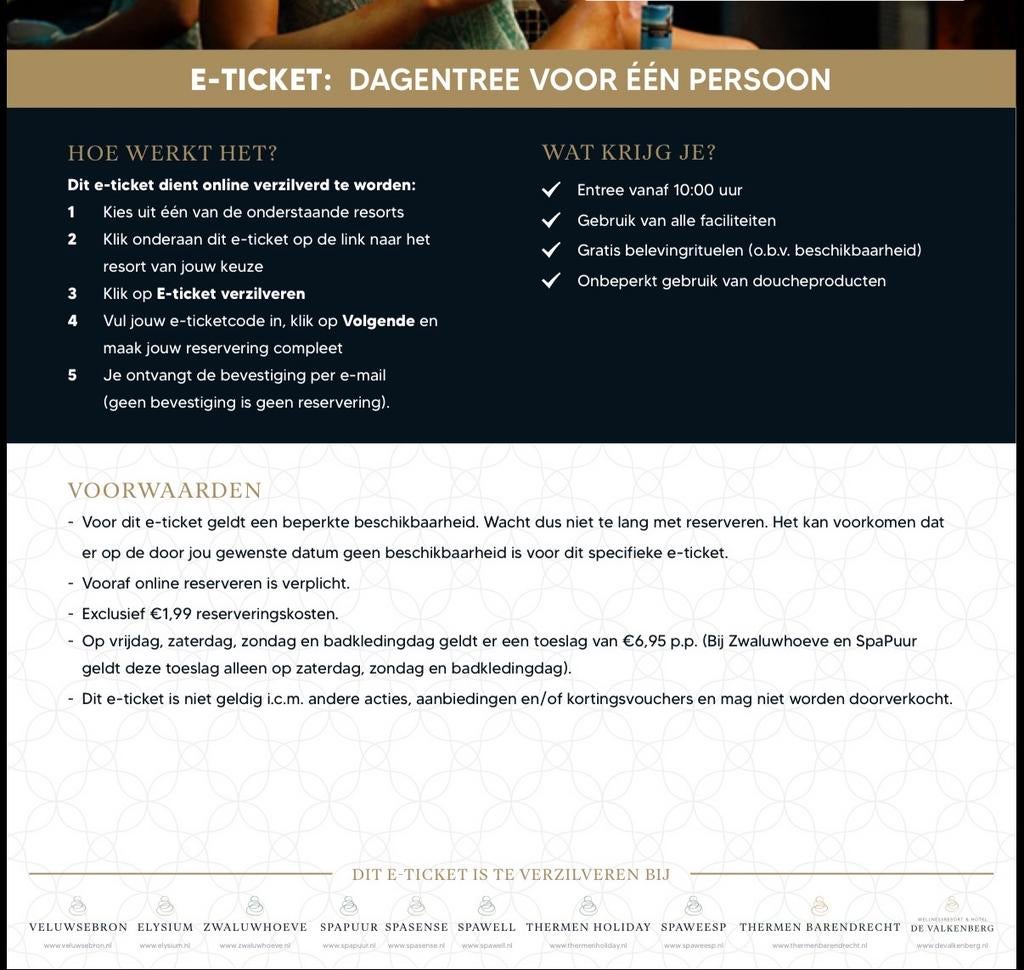 2x Sauna tickets voor de Bewellness groep, Ophalen of Verzenden, Nieuw, Toebehoren