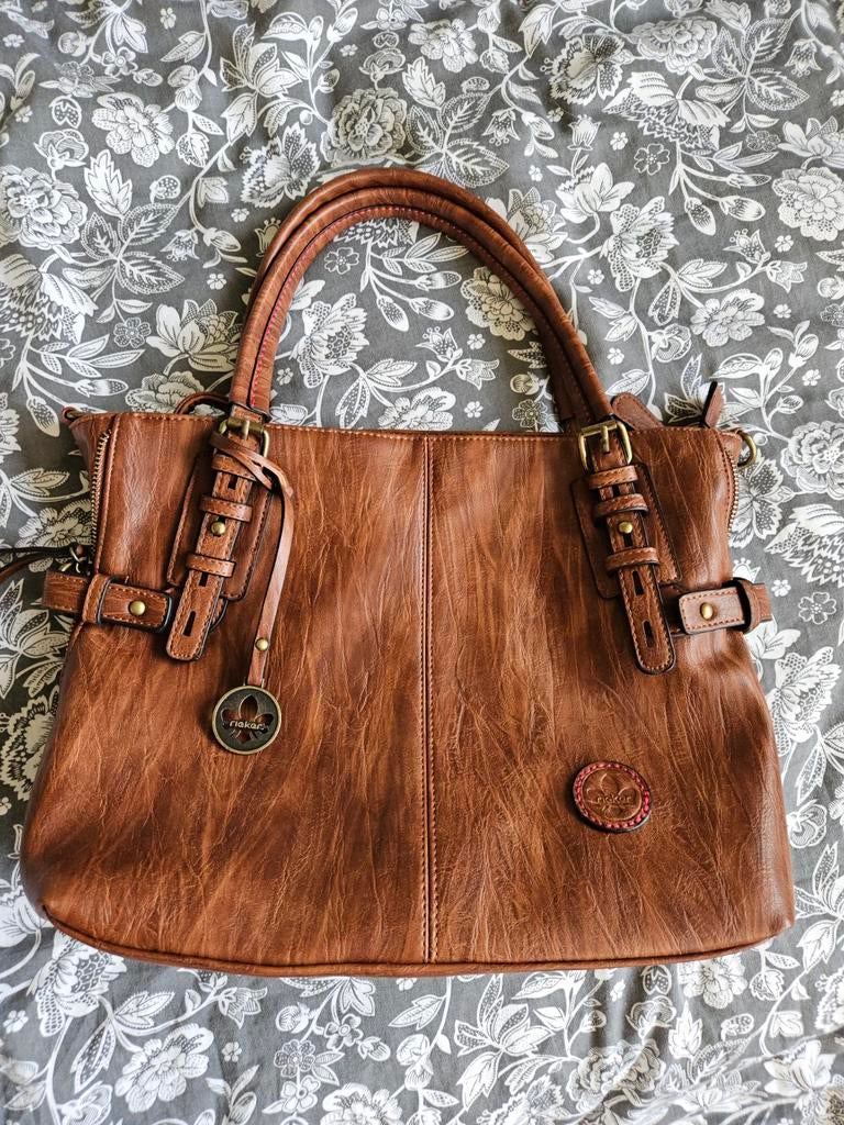 Bruine handtas van Rieker, Sieraden, Tassen en Uiterlijk, Tassen | Damestassen, Ophalen of Verzenden