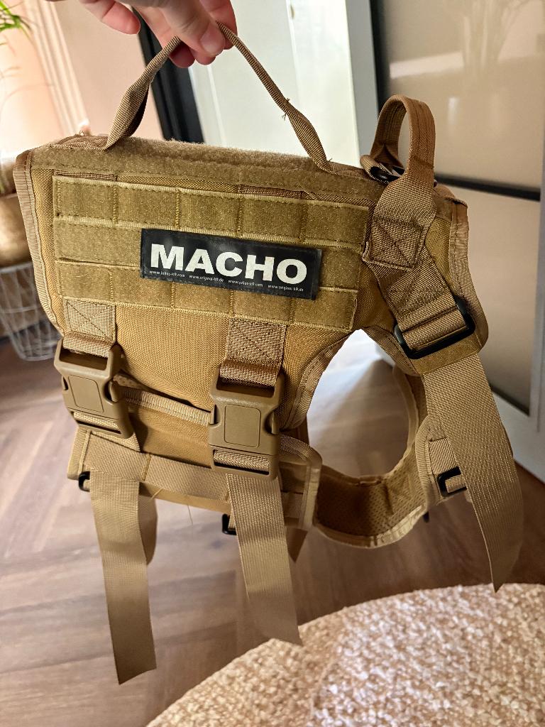 Stoer tactical hondenharnas, (Macho), Ophalen of Verzenden, Nieuw
