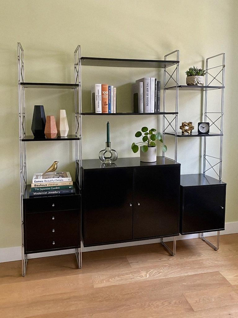 Vintage Denka modulaire kast - Deens design, Gebruikt, Met deur(en), 150 tot 200 cm, 150 tot 200 cm