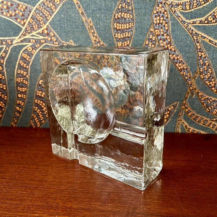 Vintage glazen asbak, Antiek en Kunst, Curiosa en Brocante, Ophalen of Verzenden