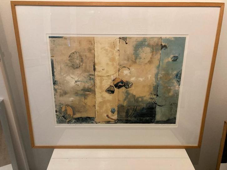Abstracte kunstprint van Toon Kuijpers, Antiek en Kunst, Kunst | Litho's en Zeefdrukken, Ophalen