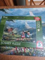 Thomas Kinkade Mickey en Minne in de Alpen 1000 stukjes, Ophalen of Verzenden, 500 t/m 1500 stukjes, Zo goed als nieuw