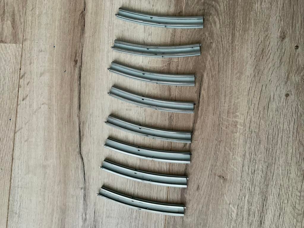 (Vintage) LEGO treinen 7855 Gebogen middenrails, Verzenden, Zo goed als nieuw, Lego