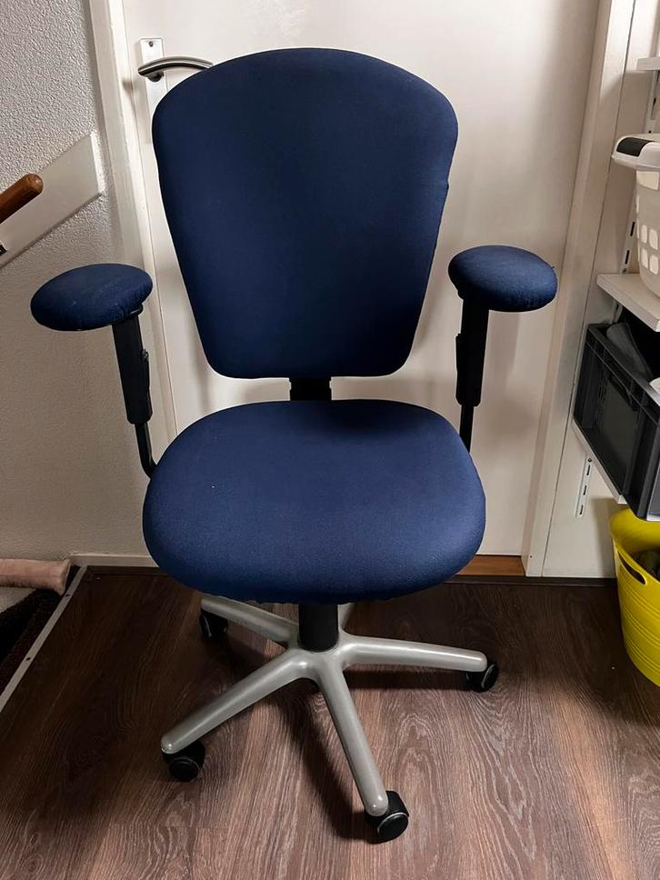 Grahl Professionele Bureaustoel, Huis en Inrichting, Bureaustoelen, Gebruikt, Bureaustoel, Blauw, Ergonomisch, Ophalen