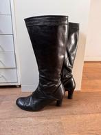 Zwarte leren laarzen maat 38 Vero Cuoio, Kleding | Dames, Schoenen, Ophalen of Verzenden, Gedragen, Zwart, Hoge laarzen