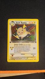 Dark Raichu Pokémon Team Rocket first edition holo WOTC, Ophalen of Verzenden, Zo goed als nieuw, Losse kaart