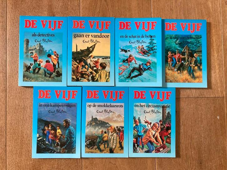 De Vijf - Enid Blyton - 7 pockets, Boeken, Kinderboeken | Jeugd | 10 tot 12 jaar, Gelezen, Ophalen of Verzenden