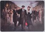 Peaky Blinders familie op straat reclamebord van metaal deco