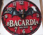 Bacardi Wandklok - 30cm - Beschadigd, Ophalen of Verzenden, Gebruikt, Wandklok