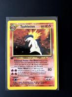 Typhlosion neo genesis holo 1ste editie, Hobby en Vrije tijd, Verzamelkaartspellen | Pokémon, Ophalen of Verzenden, Nieuw, Losse kaart