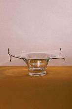 Mooie zware design glazen schaal met puntjes handgemaakt, Antiek en Kunst, Antiek | Glas en Kristal, Ophalen of Verzenden