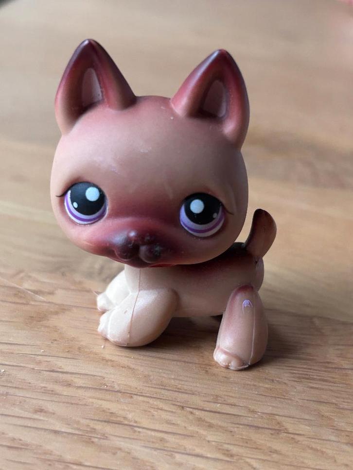 Duitse herdershond - Littlest Pet Shop - LPS - #375 Hasbro, Verzamelen, Poppetjes en Figuurtjes, Zo goed als nieuw, Ophalen of Verzenden