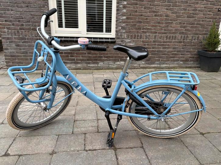 Meisjesfiets blauw, Alpina Clubb, 20 inch, Fietsen en Brommers, Fietsen | Meisjes, Gebruikt, 20 inch, Ophalen