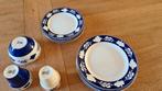 Blauw Boerenbont en bonter Servies - Borden, Kom, Bekers, Huis en Inrichting, Keuken | Servies, Gebruikt, Ophalen of Verzenden