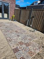 21 beton tegels Designo 60x60x3cm mosaic terra 10 euro p.st., Tuin en Terras, Tegels en Klinkers, Ophalen, Zo goed als nieuw, Beton