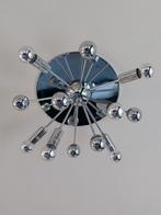 Sputnik chromen plafondlamp., Huis en Inrichting, Lampen | Hanglampen, Ophalen of Verzenden, Zo goed als nieuw, Minder dan 50 cm