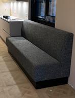 Wandbank / eetkamerbank antraciet, Ophalen, Minder dan 75 cm, Zo goed als nieuw, Rechte bank