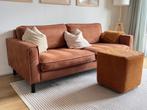 3 Zitsbank microleer cognac, Huis en Inrichting, Ophalen, Driepersoons, Zo goed als nieuw, 200 tot 250 cm