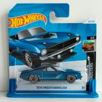 1970 Plymouth Barracuda blauw Hotwheels, Nieuw, Ophalen of Verzenden, Auto