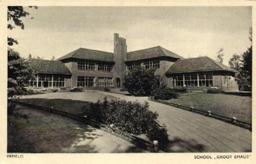 Ermelo - School Groot Emaus - ongelopen, Verzamelen, Ansichtkaarten | Nederland, Ongelopen, Gelderland, 1920 tot 1940, Ophalen of Verzenden