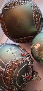 Groene glazen kerstballen, Ophalen of Verzenden, Nieuw