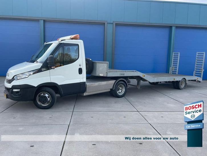 Iveco 40C16 Be-Trekker + Semi Dieplader Veldhuizen 7.5 M Aut, Auto's, Bestelauto's, Bedrijf, Te koop, Iveco, Diesel, Euro 6, Automaat