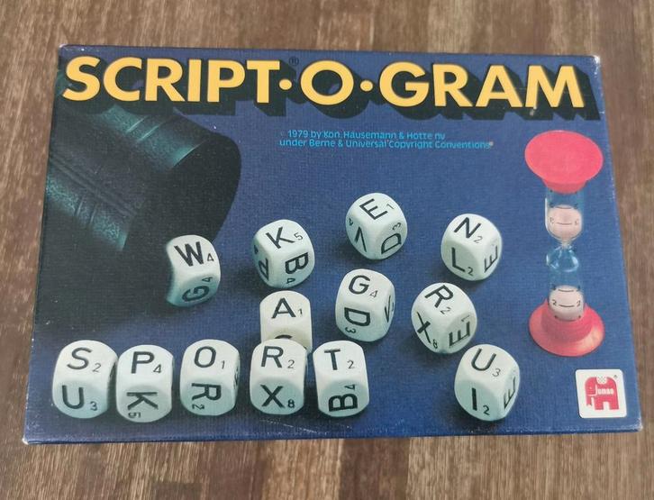 Script-o-gram van Jumbo, Hobby en Vrije tijd, Gezelschapsspellen | Overige, Gebruikt, Een of twee spelers, Drie of vier spelers