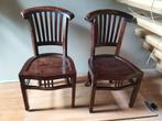 2 houten stoelen te koop, Antiek en Kunst, Antiek | Meubels | Stoelen en Banken, Ophalen