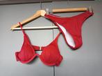 Donkerrode streepstof bikini mt S van Shein, Kleding | Dames, Badmode en Zwemkleding, Nieuw, Ophalen of Verzenden, Bikini, Rood