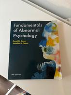 Fundamentals of Abnormal Psychology - Comer & Comer, Ophalen of Verzenden, Gelezen