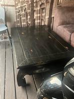 Robuuste Zwarte Opium Salontafel 160x100, Huis en Inrichting, Ophalen, Gebruikt, 50 tot 100 cm, 150 tot 200 cm