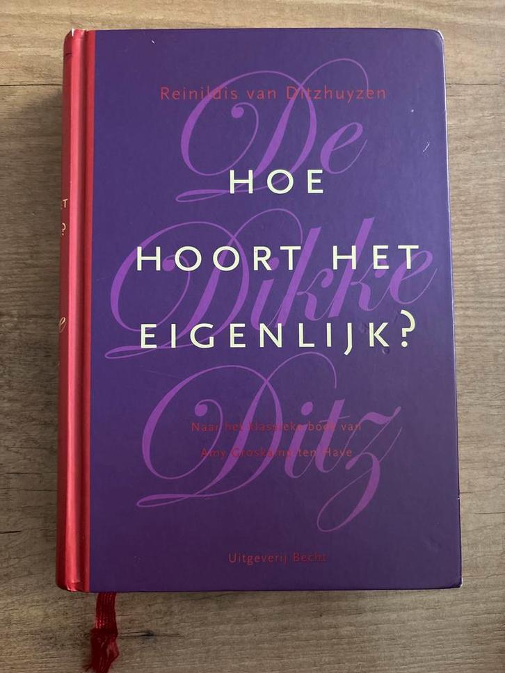 Reinildis van Ditzhuyzen - Hoe hoort het eigenlijk?, Boeken, Mode, Zo goed als nieuw, Ophalen of Verzenden