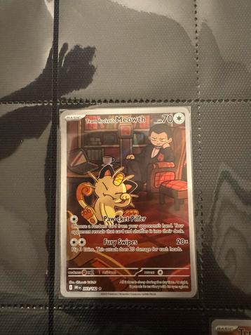 Pokemonkaart Team Rocket’s Meowth 203/182 beschikbaar voor biedingen