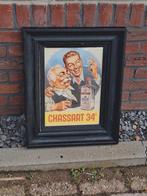 Oude Chassart reclame poster in lijst., Verzamelen, Merken en Reclamevoorwerpen, Ophalen, Reclamebord, Gebruikt, .