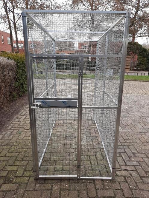 Aluminium voliere met voederplateau, Dieren en Toebehoren, Vogels | Hokken en Kooien, Nieuw, Volière, Aluminium, Ophalen