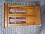 Grenen  vitrine kast, Huis en Inrichting, Gebruikt, 100 tot 150 cm, Ophalen of Verzenden, 150 tot 200 cm
