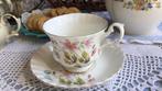 Richmond kop en schotel/bone china England/Wild anemone, Antiek en Kunst, Ophalen of Verzenden