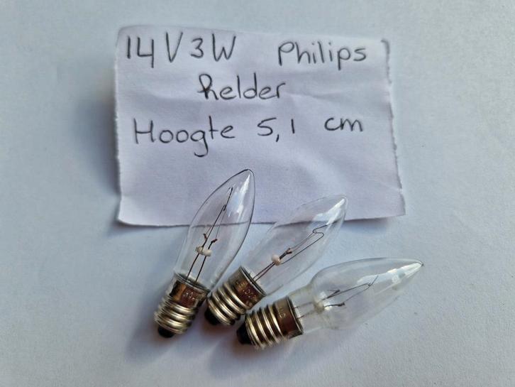 14V3W helder Philips reservelampjes kerstverlichting E10, Diversen, Kerst, Nieuw, Ophalen of Verzenden