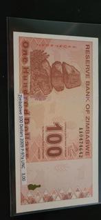 Zimbabwe 100 Dollar Biljet - 2009 UNC p97a, Ophalen of Verzenden, Zimbabwe, Los biljet