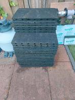 Rubber Terrastegels - 50cmx50cm, Tuin en Terras, Tegels en Klinkers, Ophalen, Gebruikt, Rubber, Terrastegels