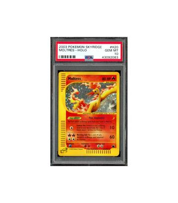 Pokemon Moltres Holo E-Series Skyridge #H20 PSA 10 beschikbaar voor biedingen
