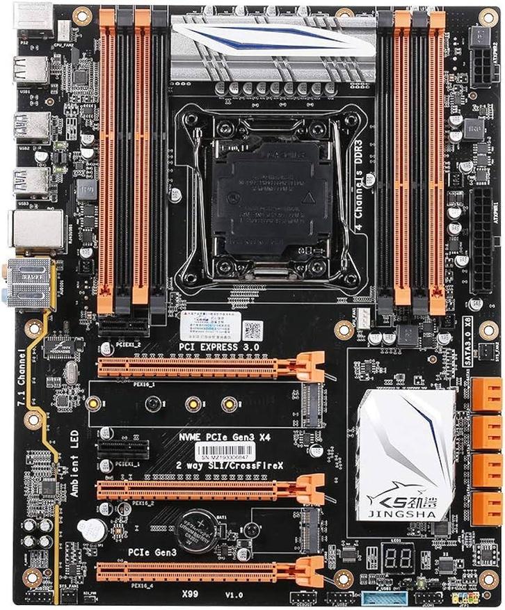 Jingsha X99 Xeon Set - 8 Core, 96GB DDR3, Computers en Software, Moederborden, Gebruikt, Intel, DDR3, Ophalen of Verzenden