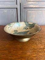 Vintage cloissone schaal messing/emaille dia 21cm, Ophalen of Verzenden