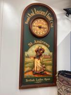 Vintage Golf Wandklok, Ophalen of Verzenden, Gebruikt, Analoog, Wandklok