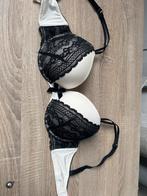 Mooie BH Hunkemöller Zwart/Wit 80D, Ophalen of Verzenden, Zwart, BH