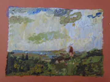 impressionistisch schilderij landschap zeezicht