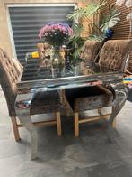 Eric kuster style eettafel zgan!, Huis en Inrichting, Tafels | Eettafels, Ophalen, 50 tot 100 cm, Zo goed als nieuw, Vijf personen of meer